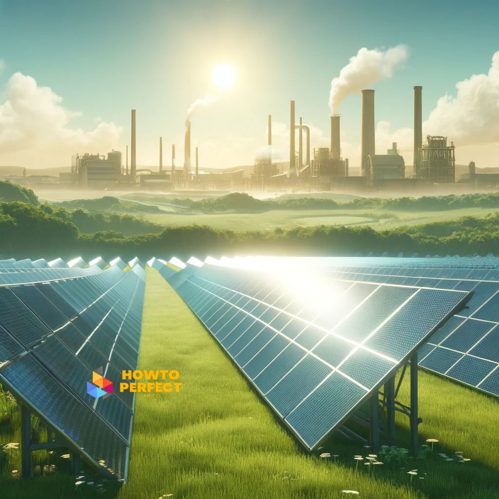 Solar Energy ROI: Balance scale illustration depicting solar panels versus financial symbols, highlighting ecology and economy in solar investments